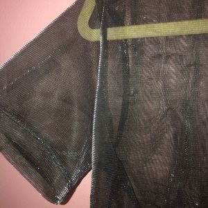 Sheer black shirt